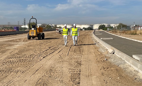 Avanzan a buen ritmo las obras de la última fase de la Ronda Sur de Torrejón de Ardoz Ronda Sur obras fase 3