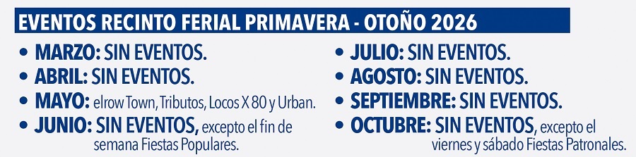 fechas eventos 2026