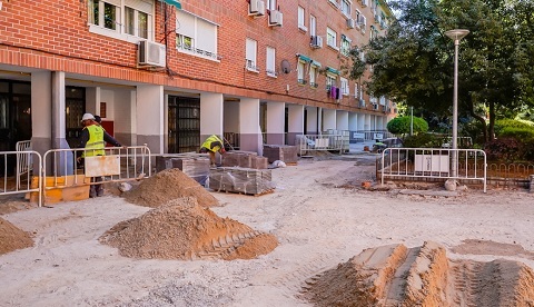 Continúa la renovación de los barrios tradicionales de Torrejón de Ardoz en Fronteras obras barrio fronteras