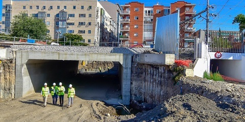 obras tunel calle enmedio agosto 2019
