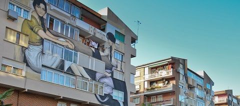 Termina el Plan de Mejora Estética del Barrio San José con un gran mural de seis lienzos realizados por el artista local Manuel Ojeda murales barrio san jose