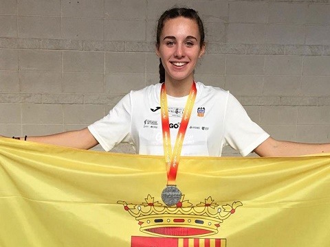 Andrea Moreno, medalla de plata en 400 metros lisos atletismo andrea moreno marzo 2020