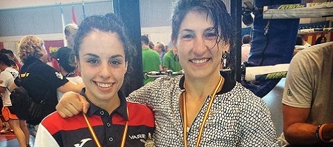 María González y Míriam Gutiérrez, boxeadoras de Torrejón de Ardoz boxeo miriam maria