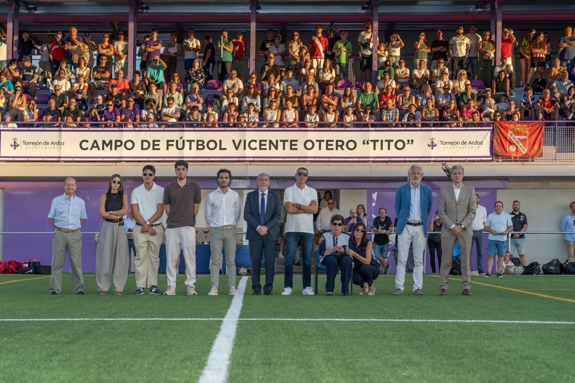 Inaugurado el nuevo campo de fútbol municipal de Torrejón de Ardoz, Vicente Otero “Tito” campo futbol vicente otero tito inauguracion