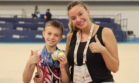 El torrejonero, Saúl Rodríguez Copé, campeón de España de gimnasia rítmica masculina en categoría infantil gimnasia ritmica saul rodriguez 2024