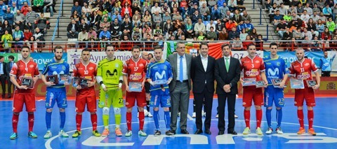 homenaje campeones europa futbol sala