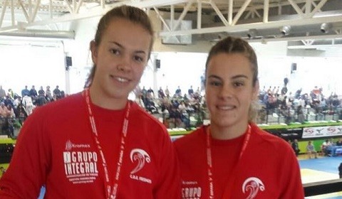 Alba y Esther Rey, judocas del CDE Fresnos de Torrejón de Ardoz judo alba esther rey