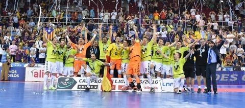 Movistar Inter, campeón de la Liga Nacional de Fútbol Sala 2015-2016 movistar inter campeon liga