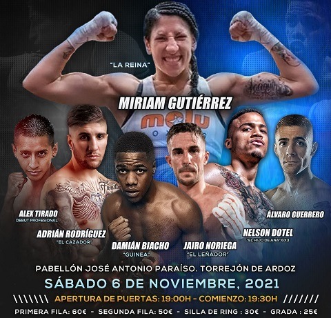 Velada de boxeo en Torrejón de Ardoz velada boxeo 6 noviembre 2021