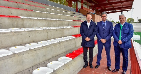 Mejoras para el campo Las Veredillas, en donde disputa sus partidos la AD Torrejón CF veredillas reforma gradas