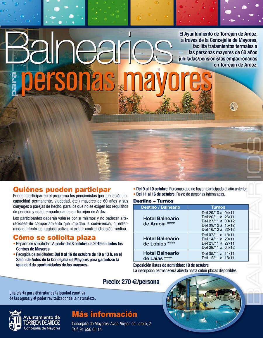 BALNEARIOS MAYORES 2019