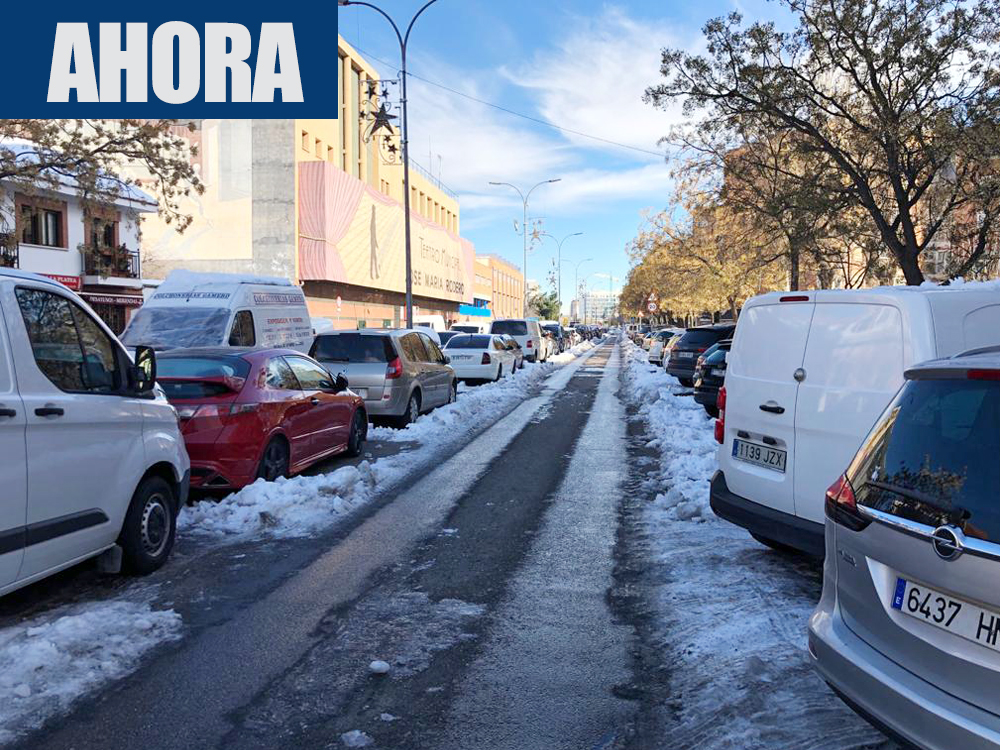 Nieve AHORA calle Londres