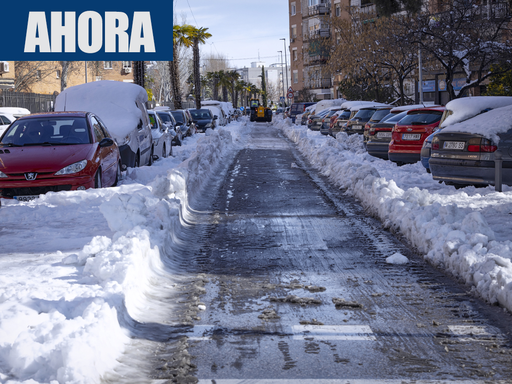 Nieve AHORA calle Virgen de la Paz