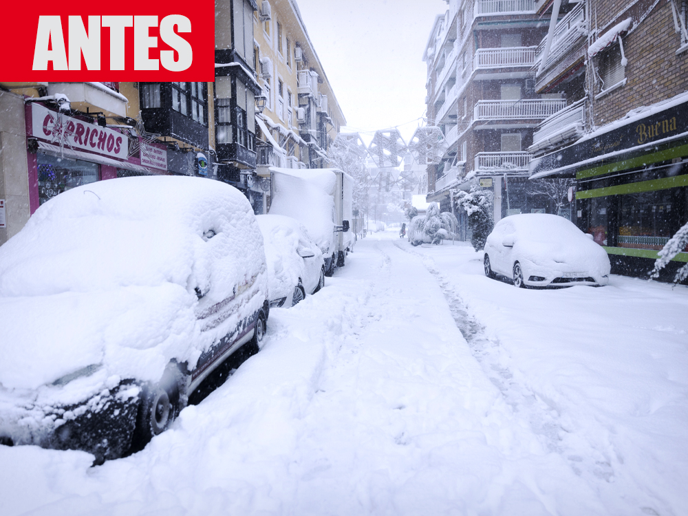 Nieve ANTES calle Curas