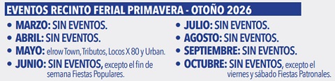 eventos recinto ferial torrejon 2026